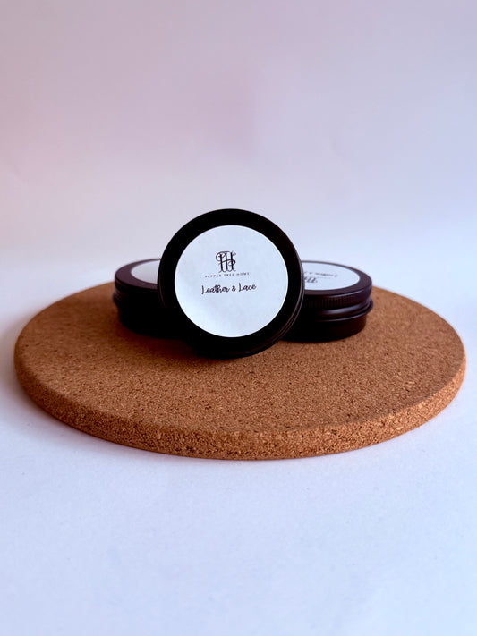 Leather & Lace sample tin